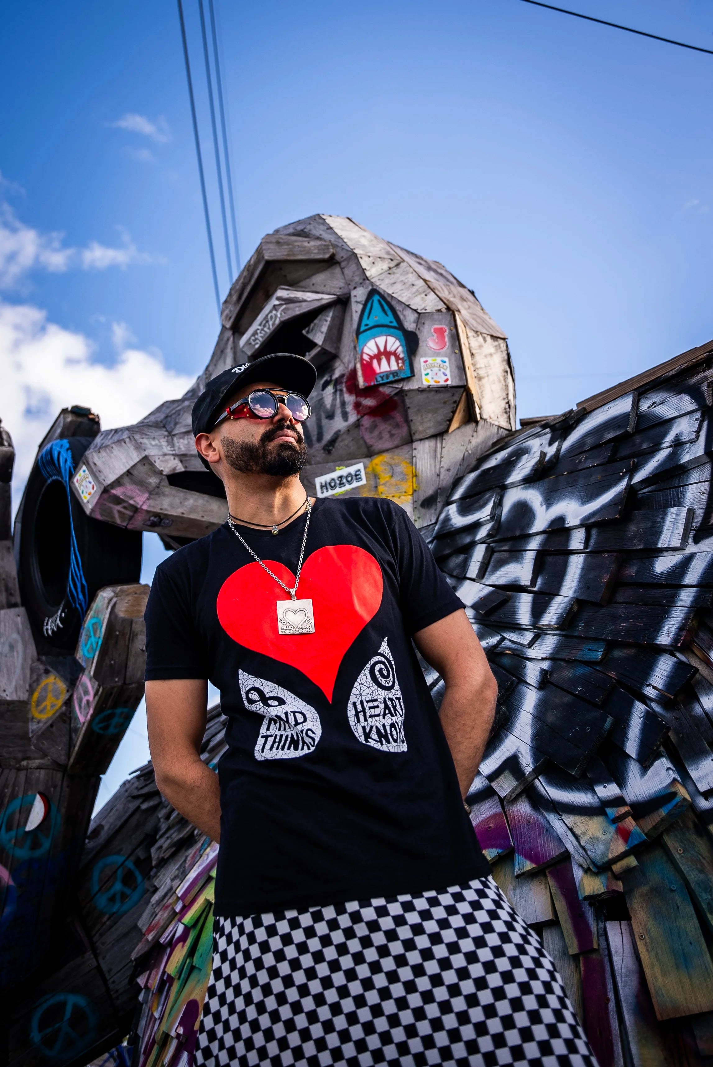 Tee - Mind Thinks Heart Knows Red Heart
