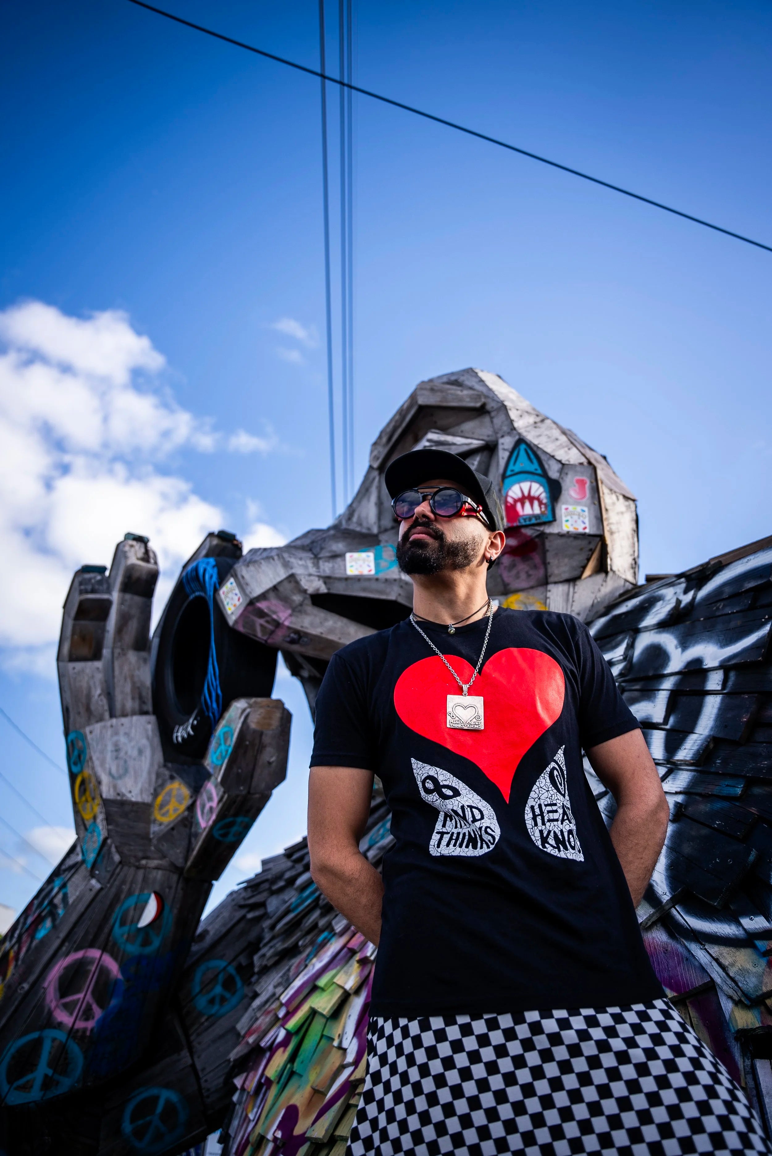 Tee - Mind Thinks Heart Knows Red Heart
