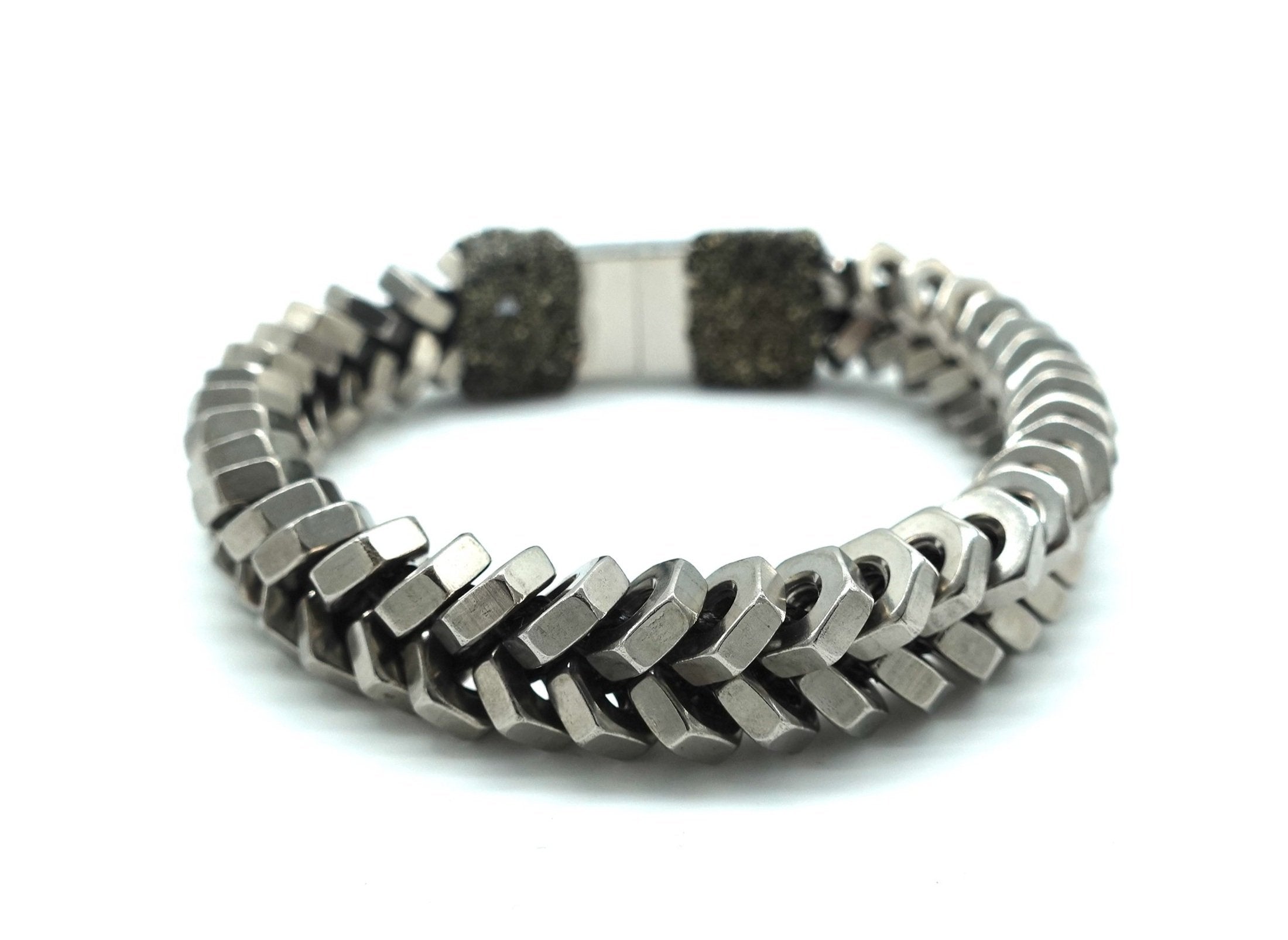 Bracelet - Braided Silver Open Clasp
