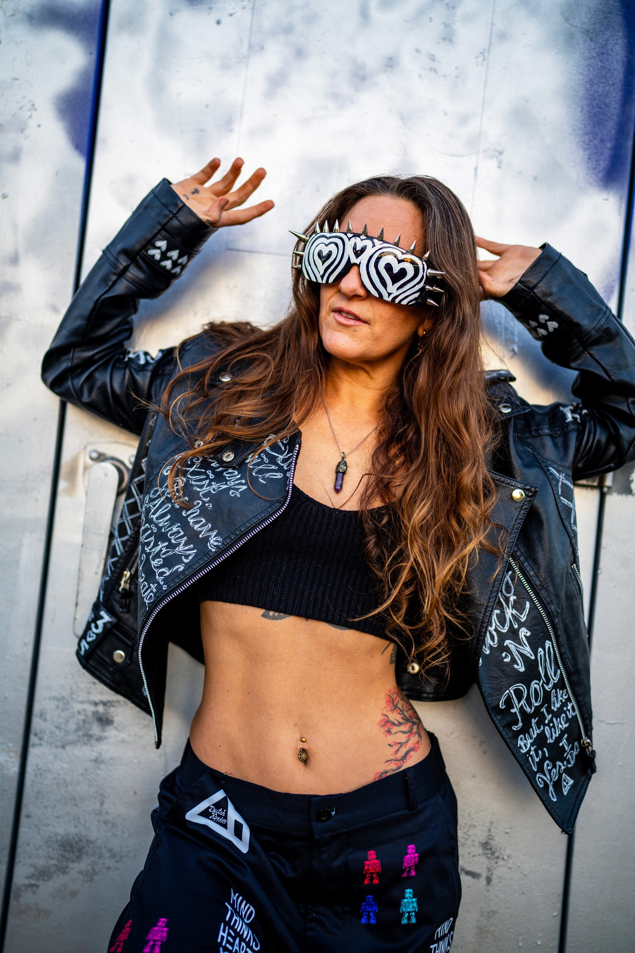Sunglasses - 3 Heart Spiked