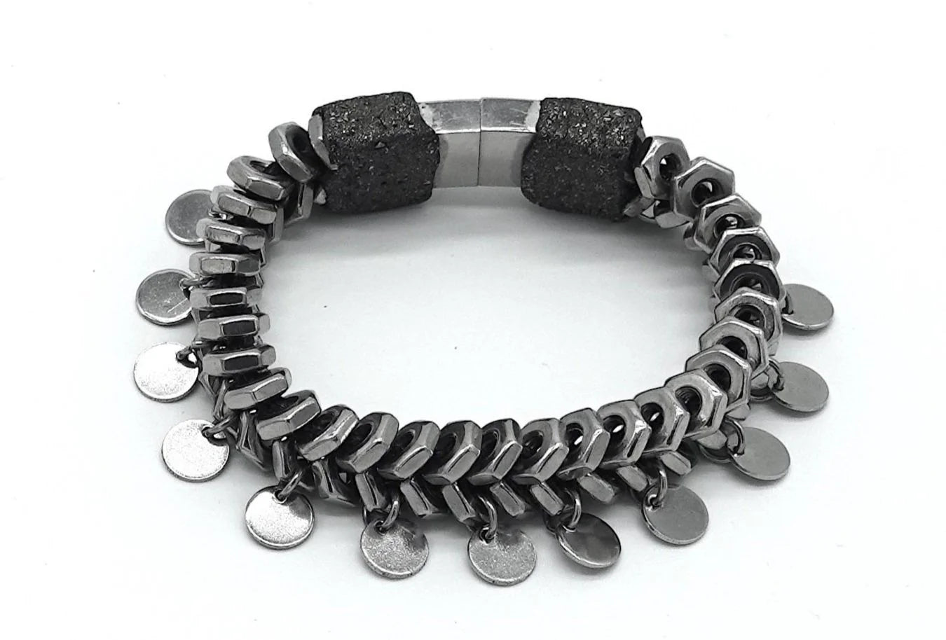 Bracelet - Braided Round Charm