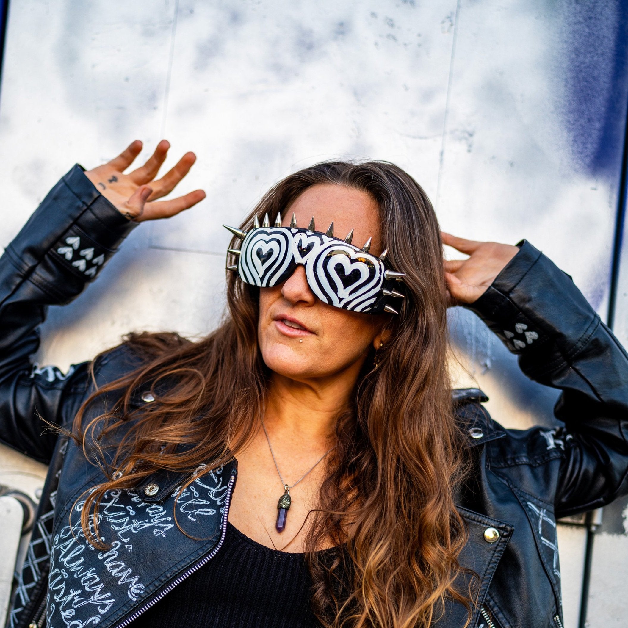 Sunglasses - 3 Heart Spiked