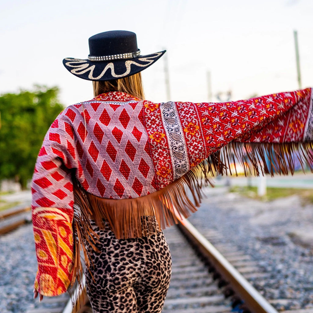 Jacket - Vintage Pattern Fringe