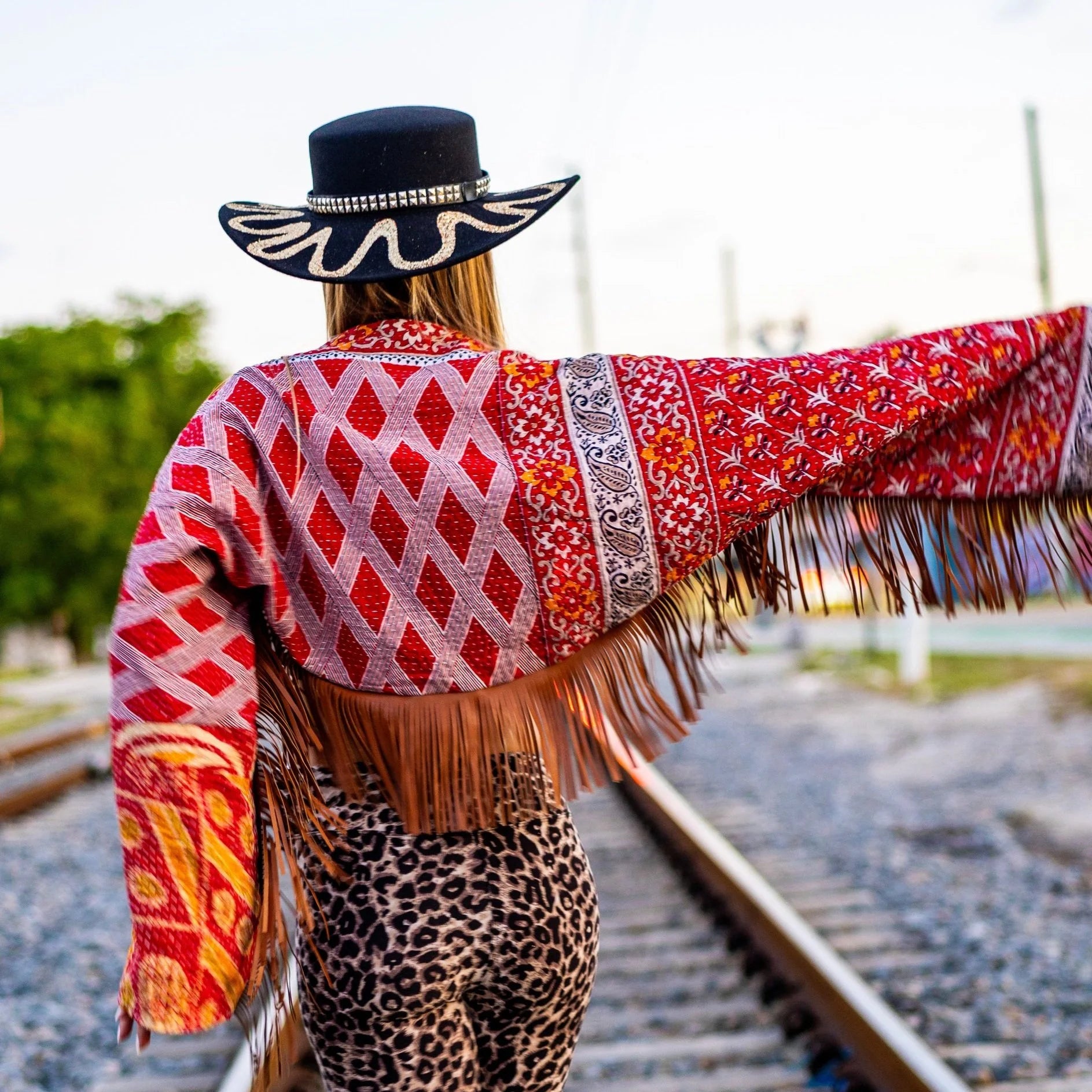 Jacket - Vintage Pattern Fringe